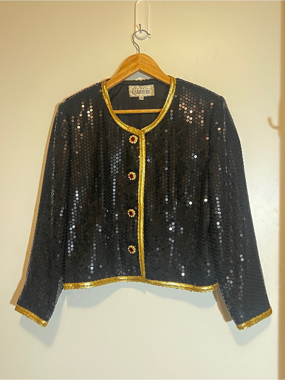 ✨ Vintage Femme de Carriere Sequin Statement Jacket ✨